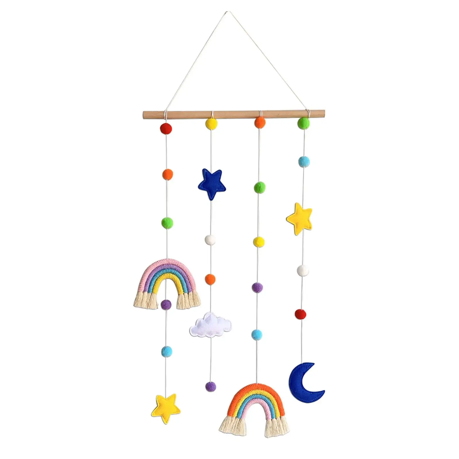 Macrame Hanging Decor Tassel String Banner for kids children room and home Decor Nursey Dorm Room Baby Shower Party Supplies