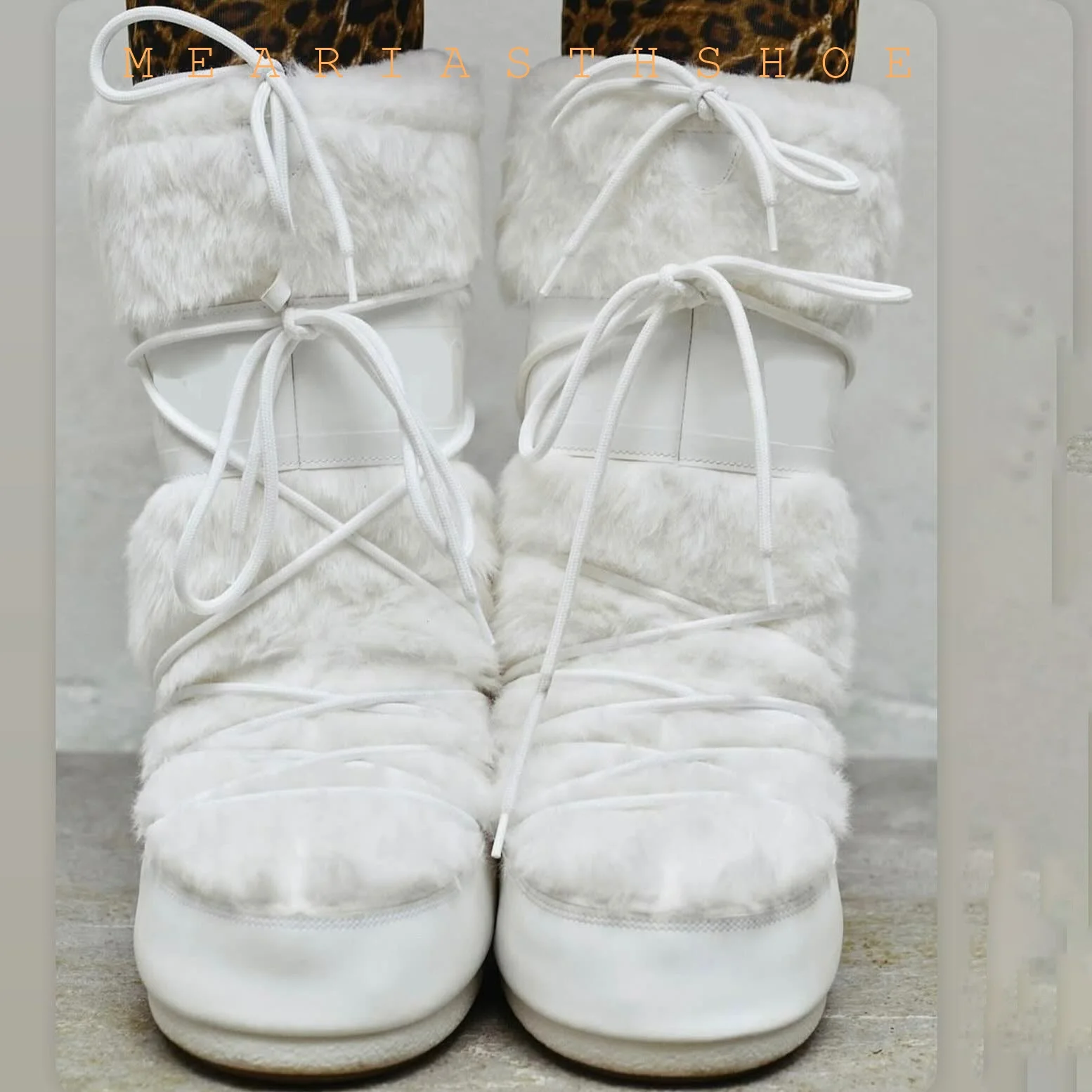 

Women's Winter platform Thiened Warm Anti-slip Outdoor Cotton Boot with Fce fur Boots Comfortable Mid-calf Snow Boots