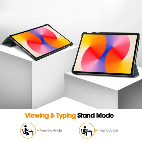 Imagen 2 del producto Funda de cuero para Huawei Matepad SE 11 2024, 11 pulgadas, AGS6-W00, AGS6-W09, AGS6-L09, tres pliegues, función de Encendido automático