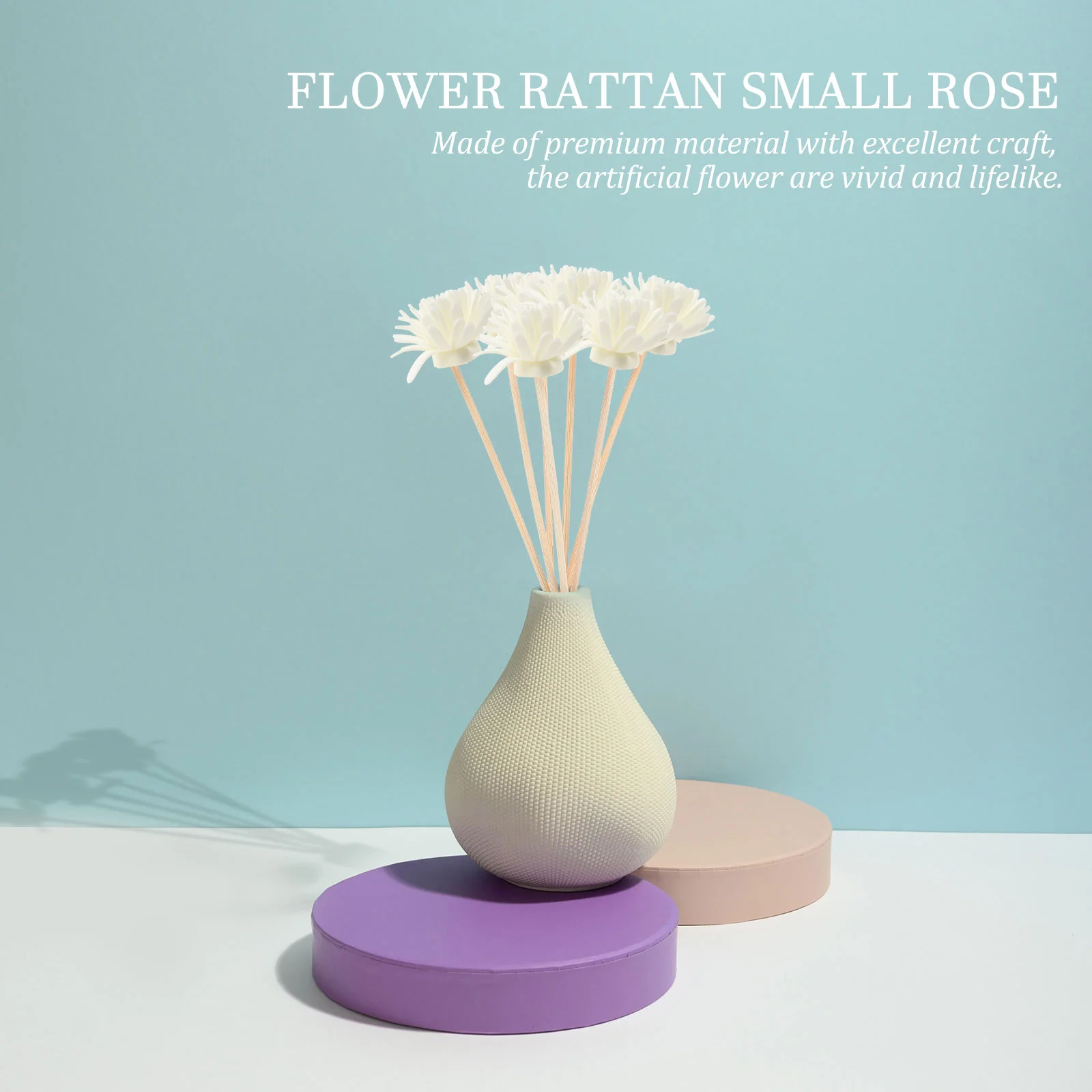 10 Pcs Rattan Diffuser Sticks Aroma Essential Oil Scent Home Chrysanthemum Prom Bridesmaid