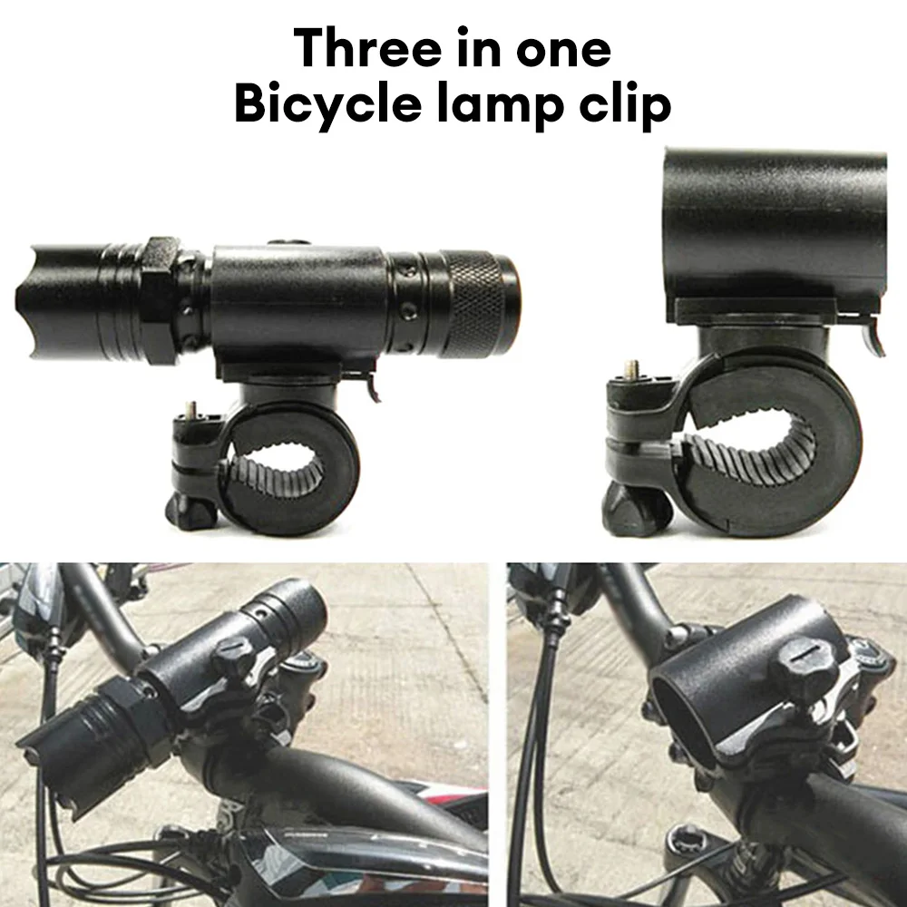 Bike Light Bracket 360 Rotation MTB Road Cycling Bicycle LED Flashlight Bracket Mount Holder Cycling Torch Bracket Accessories