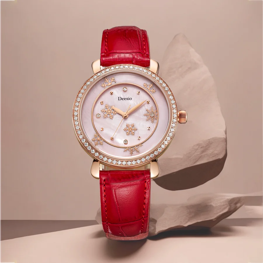 Deesio Brand Luxury Women's Quartz Watches Japan Movement Wristwatches Waterproof Sapphire Glass Surface Mirror Reloj Para Mujer