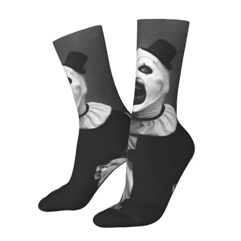 Halloween Movie Terrifier Dress Socks Mens Womens Warm Fashion Horror Clown Crew Socks