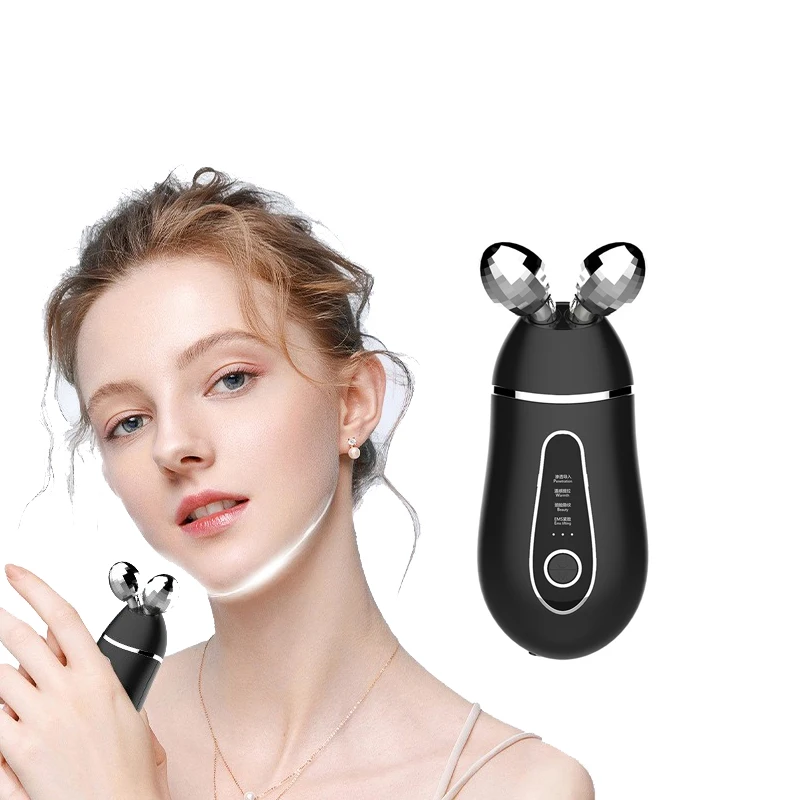 Portable Anti Wrinkle 3D Face Lifting Machine Skin Tightening Neck Face Beauty Microcurrent Face Lift Device