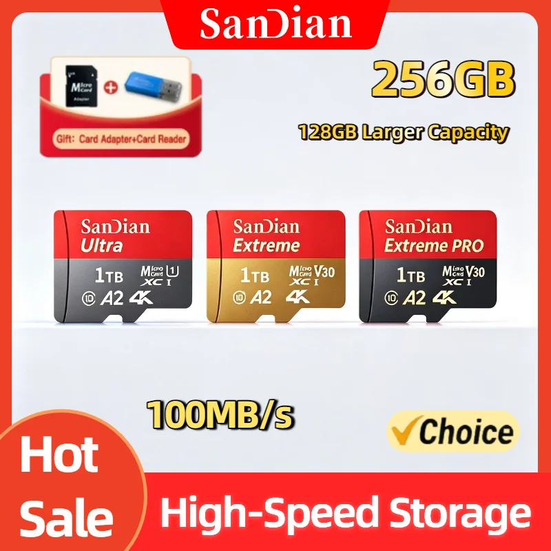 256GB Micro TF SD Card Original High Speed Flash Memory UHS 1 Class 10 for PC Android Multi Device Storage