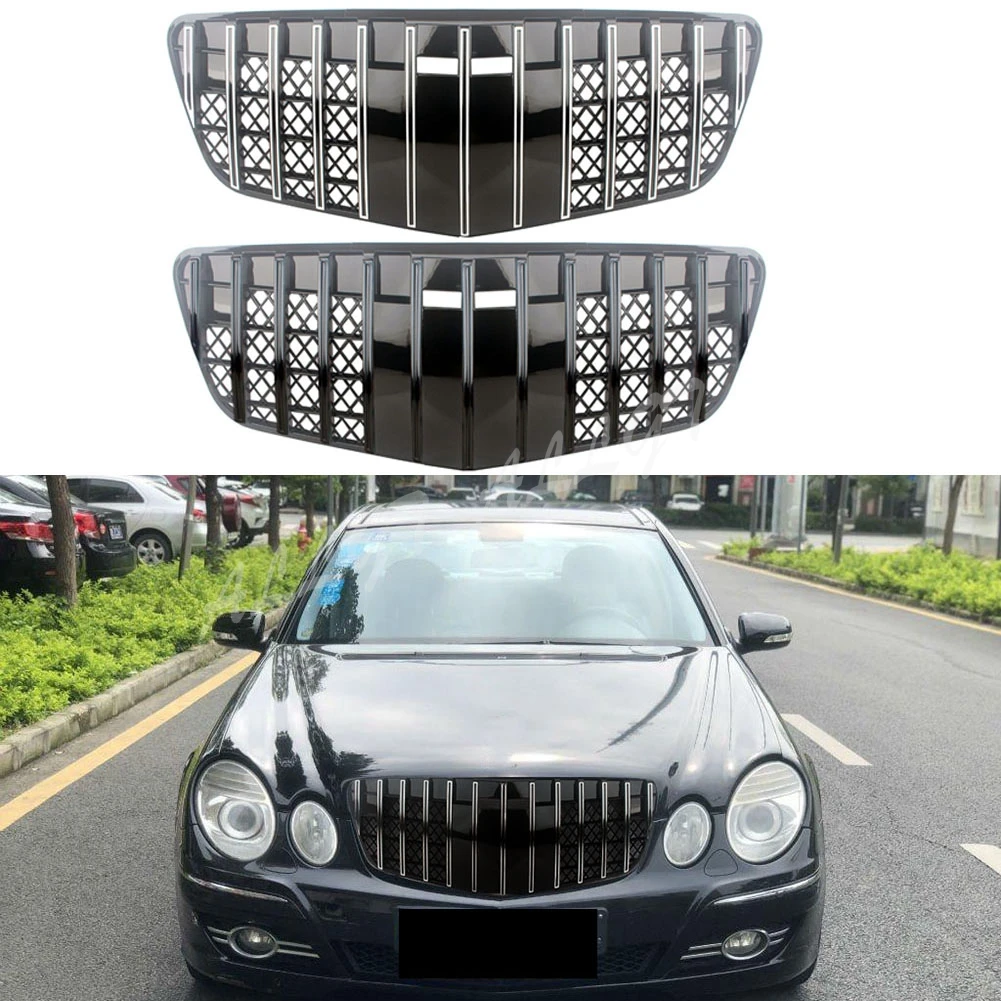 

Car Front Racing Facelift Grill GTR Style Grilles Bumper For Mercedes-Benz E-Class W211 E200 E240 E320 2007 2008 2009