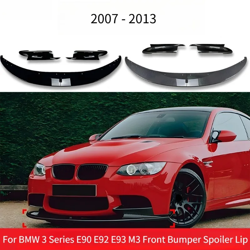 

For BMW 3 Series E90 E92 E93 M3 2007 - 2013 Front Bumper Spoiler Lip Splitter Blade Front Shovel Body Kit Exterior Accessories