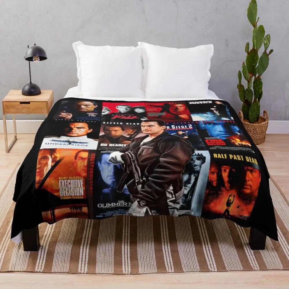 

Cinema of Seagal Throw Blanket All Weather Soft Throw Blanket for Sofa