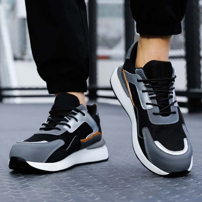 أحذية حماية العمل الجديدة المضادة للتحطيم ومضادة للثقب في الفصول الأربعة غطاء صلب لأصبع القدم أحذية حماية السلامة للرجال مقاومة للاهتراء