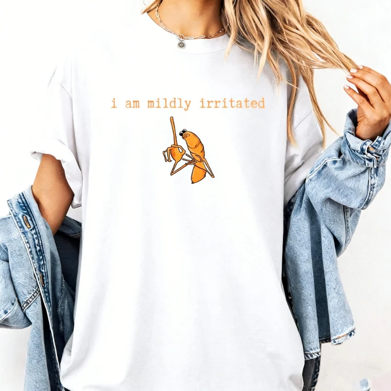 أنا مهيج معتدل ماركوس دودة ميمي الدماغ روت روبرت مساعدة القبيح تي شيرت مطبوع بلايز موضة عادية نمط قصير الأكمام #4