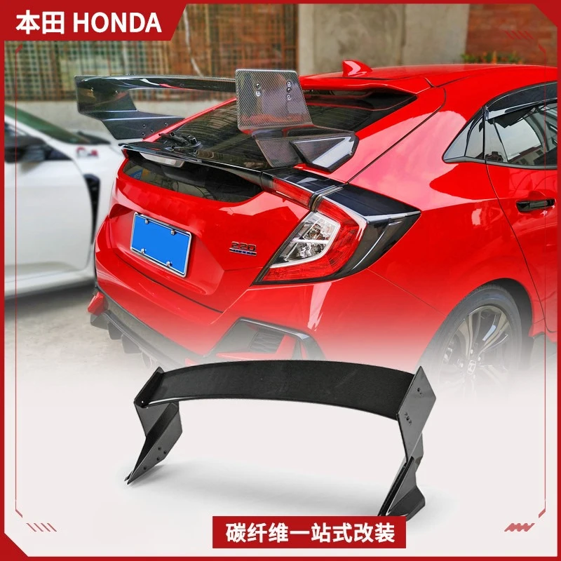 

Suitable For Honda Two-car Civic FK8 Type R Carbon Fiber Rear Wing Modified Mugen Infinite Spoiler Fixed Wind Wing