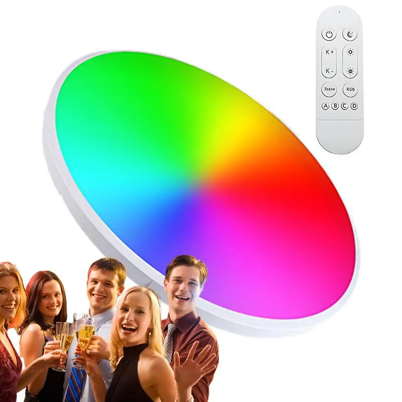 

Lights for Ceiling LED Wireless Intelligent Light Fixtures for Eye Protection Slim LED Lights Colorful Remote Control Lighting