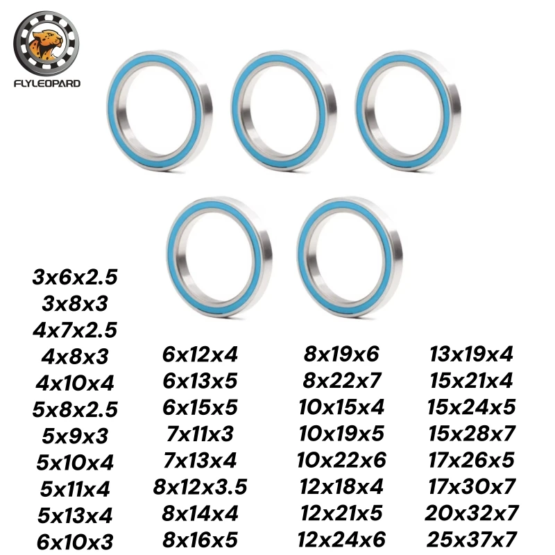 5pcs 686 2RS 6x13x5mm Miniature Ball Bearings ABEC-7 Blue Sealed 6700RS 6701RS 6702RS 688RS MR74RS MR85RS MR148RS RC Car Bearing