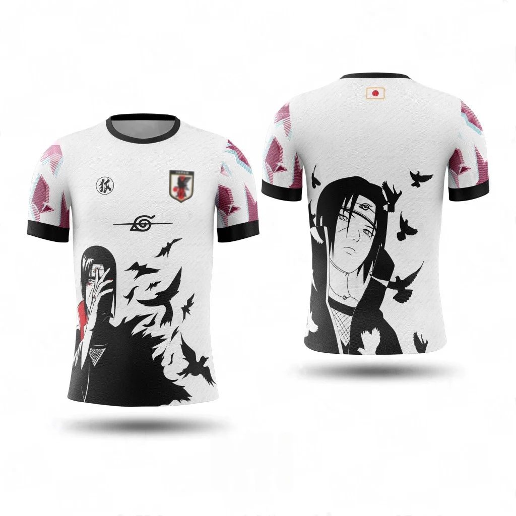 Naruto Anime Printed Sweatshirt for Parent-Child Summer Breathable Quick Drying Casual Wear