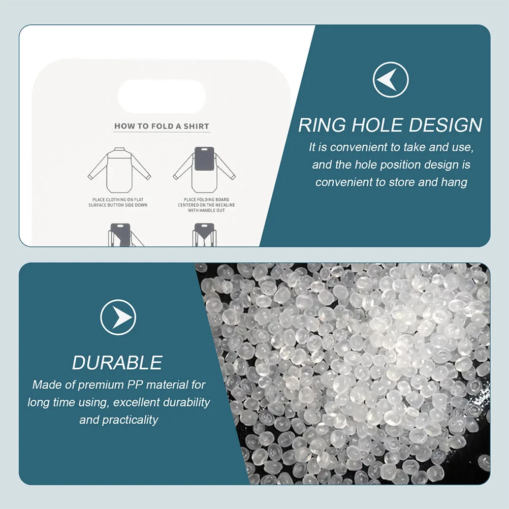 

4pcs Clothes Folding Board Shirt T-Shirt Tool Pp Garment Folder Compact Lightweight Space-Saving Laundry Organizer Pants