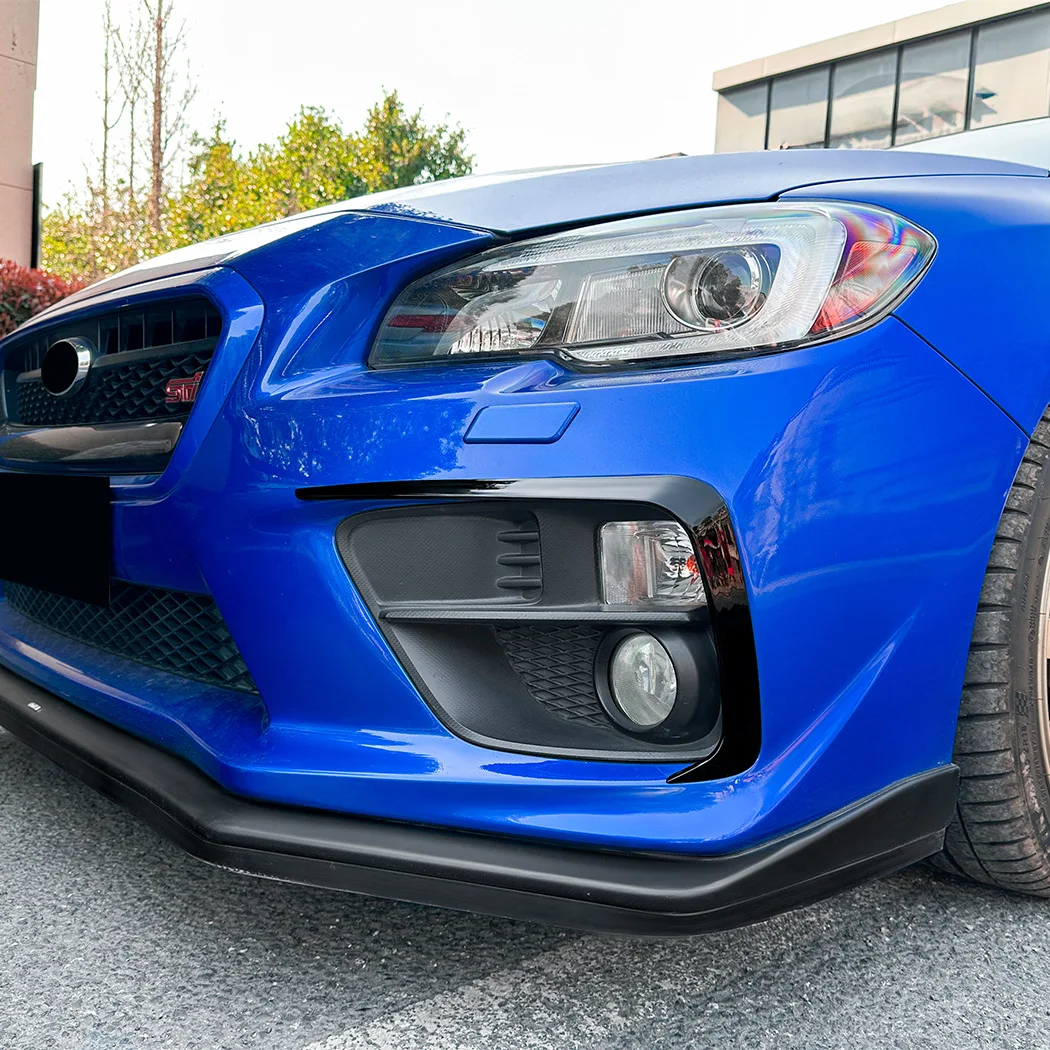 For Subaru WRX STI VA 2014 2015 2016 Front Bumper Spoiler Fog Lamp Cover Air Knife Splitter ABS Body Kit - view 4
