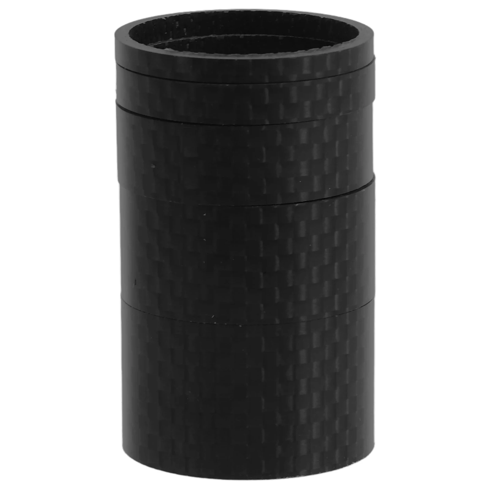 

5Pcs Carbon Fiber Headset Spacers Lightweight Bike Stem Spacers Durable Replaceable Bicycle Accessories Washer Spacer