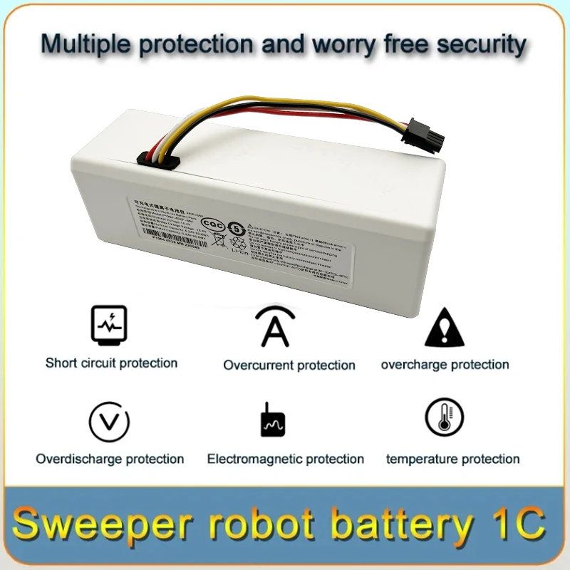 Brand new 14.4V P1904-4S2P-MM lithium Battery For Xiaomi Mijia 1C STYTJ01ZHM Robot Vacuum Mop Cleaner Accessories 12800mAh