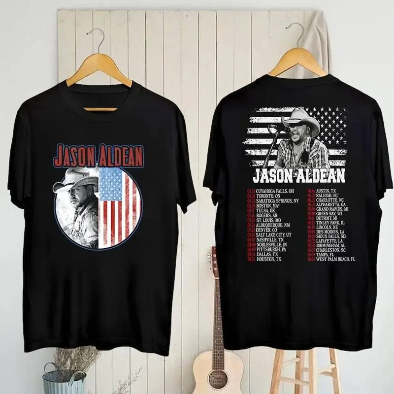 

Jason Aldean Tour 2025 Full Throttle T Shirt Alde