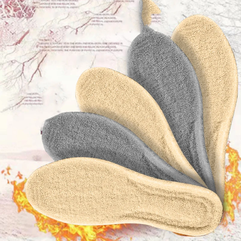 

Зимние теплые стельки с ощущением наступления на флиса. Утолщенные хлопковые стельки с добавлением флиса и теплые стельки для ног.