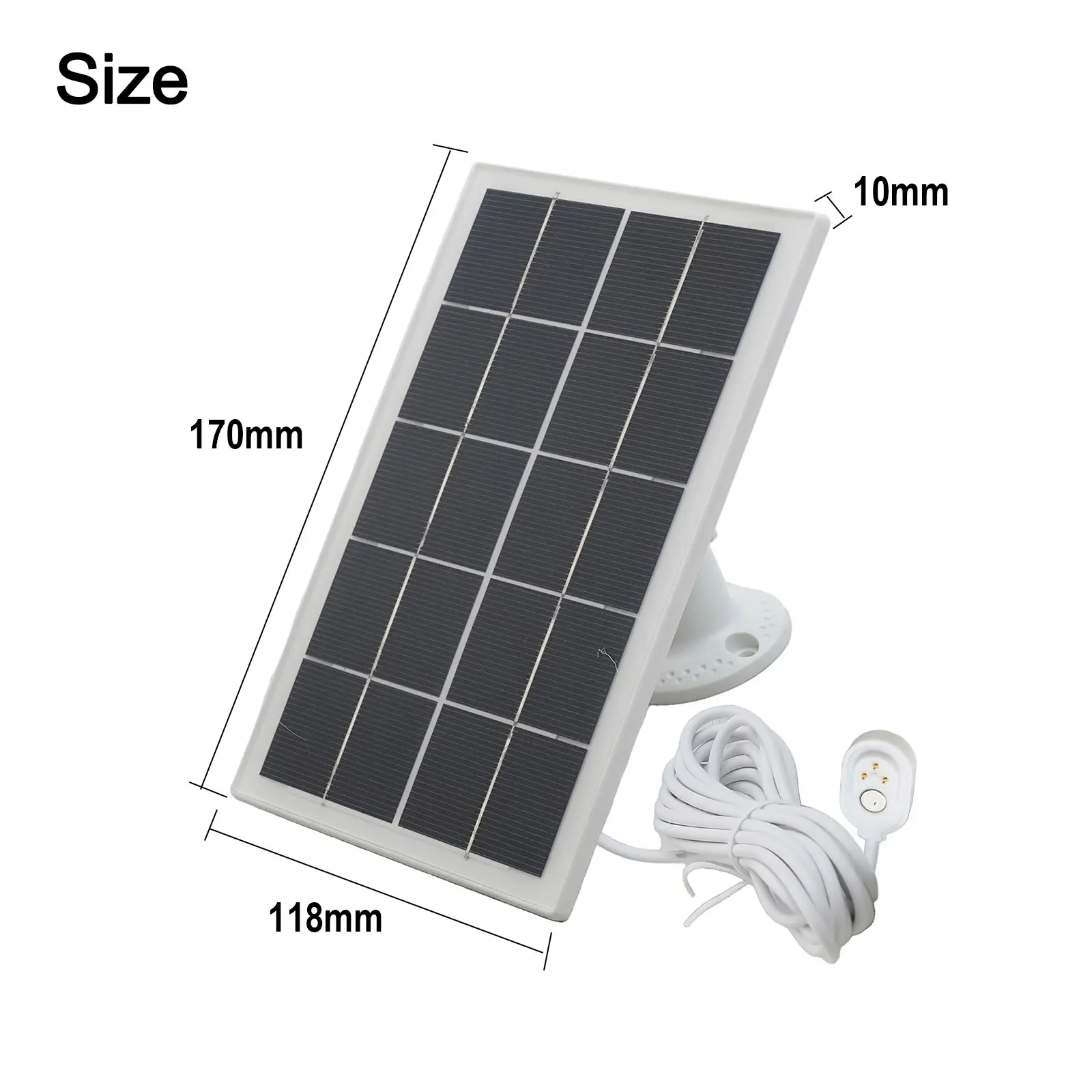 10W 5V Solar Panel Charging Panel IP65 Weatherproof Solar Charger For Arlo Pro 5S/4/3 Outdoor Surveillance Camera Charging