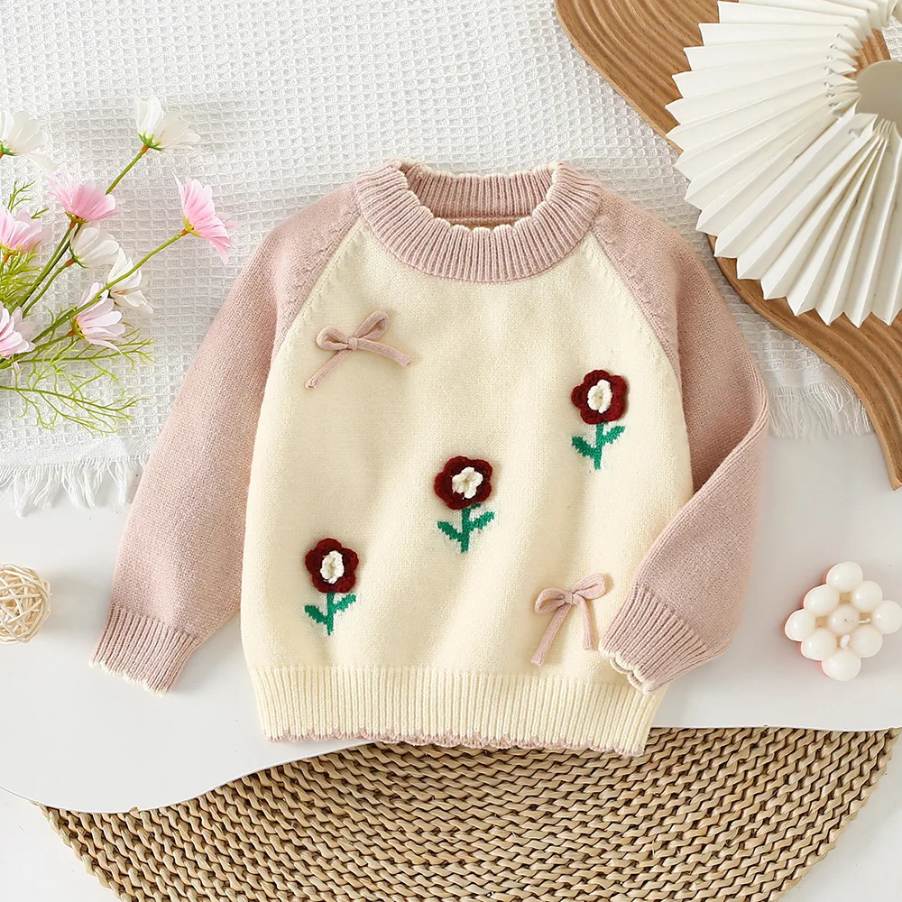 Winter Knitted Kids Sweater, Sweet Knitwear Toddler Boy Girl, Baby Clothes Essential Cute