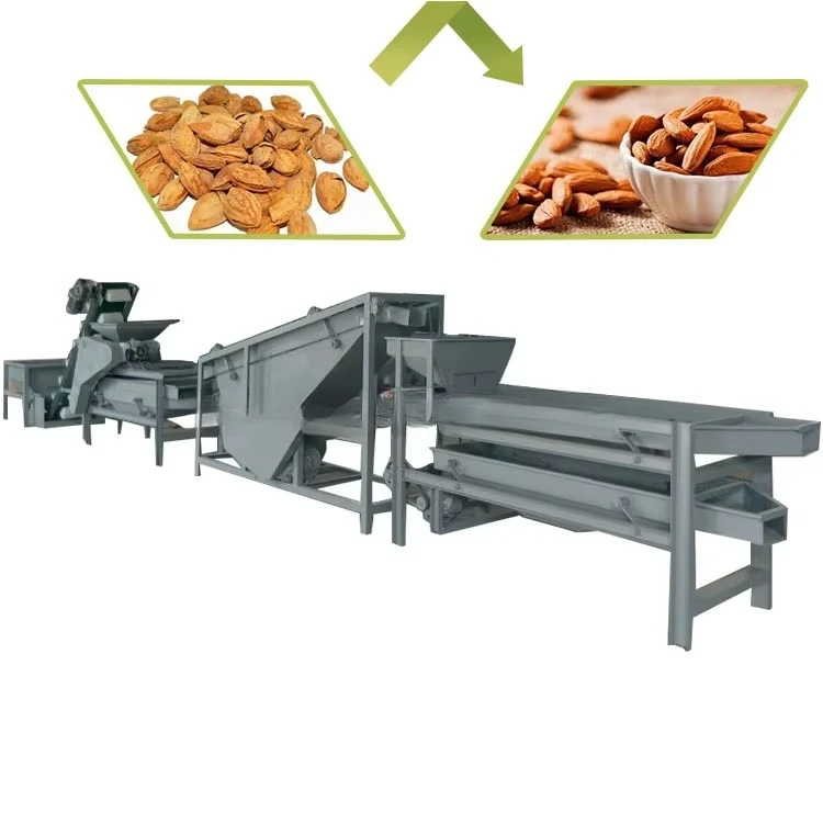 New Condition Almonds Hulling Shelling Machine with Core Motor Component for Beans Peeling  Removal Palm Kernel Nut Cracking