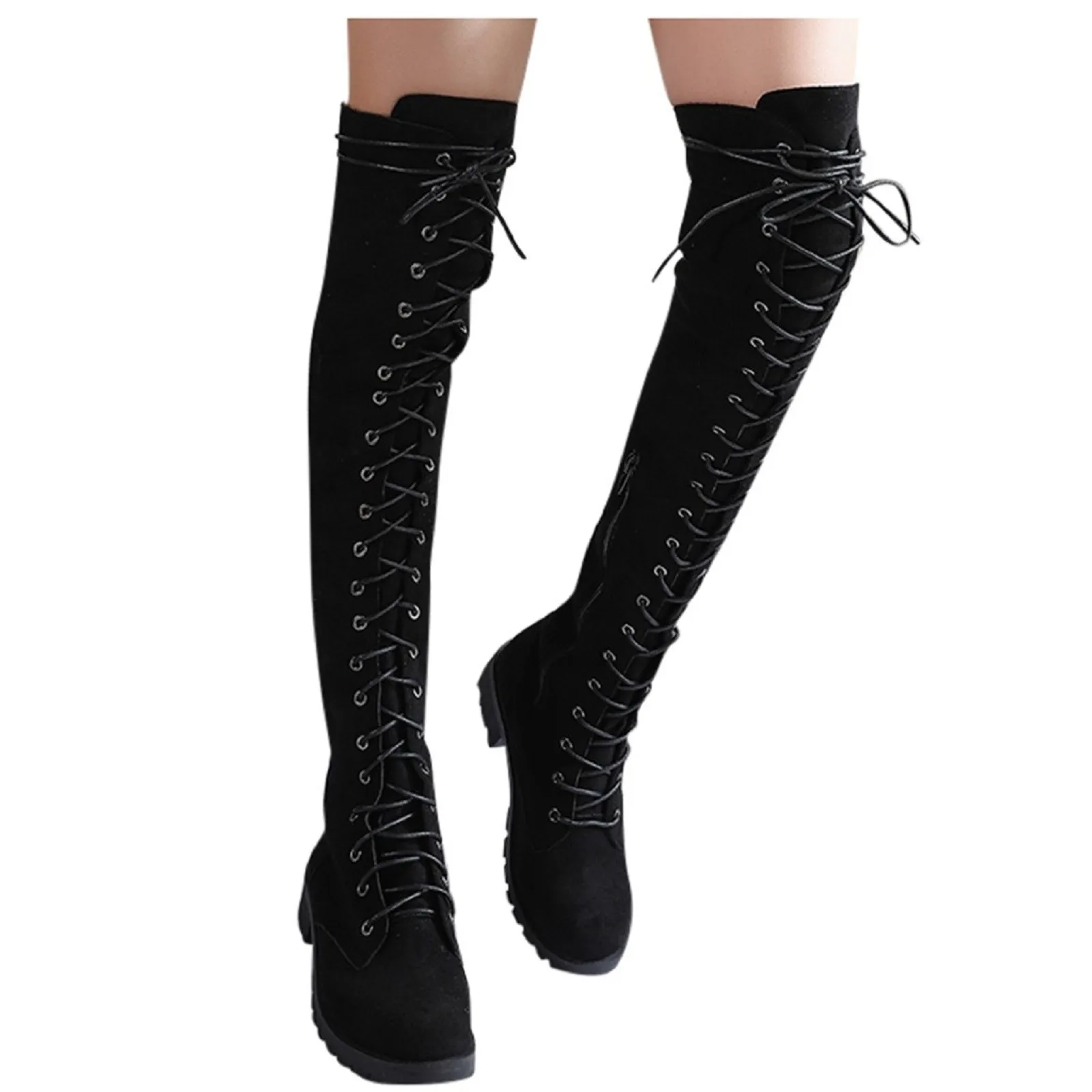 Shoes For Women Autumn Winter Women Over-the-knee Boots Fashion Concise Boots Suede Leather Tight High Stretch Boots