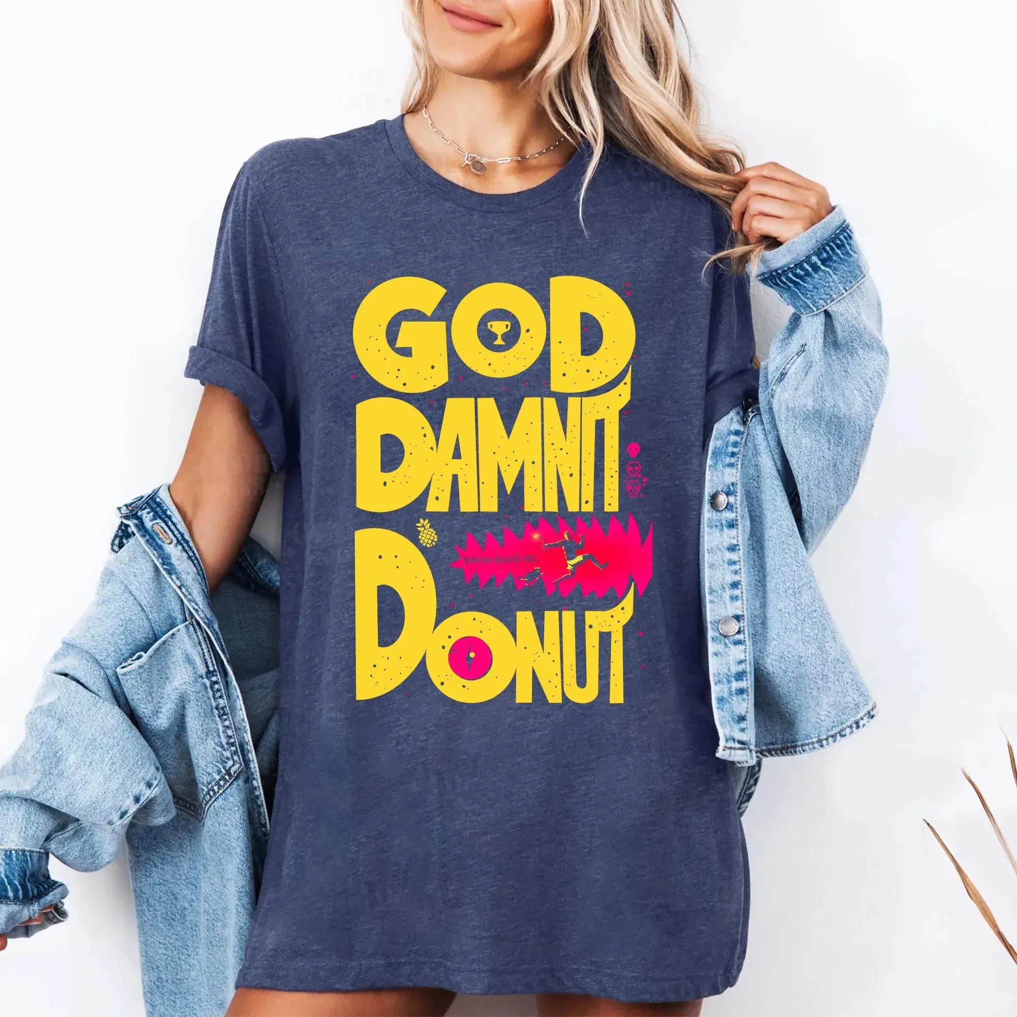 2026 Dungeon Crawler Carl Retro Shirt Men's and Women's T-shirt Damn Donut Shirt: Science Fiction Enthusiast T-shirt