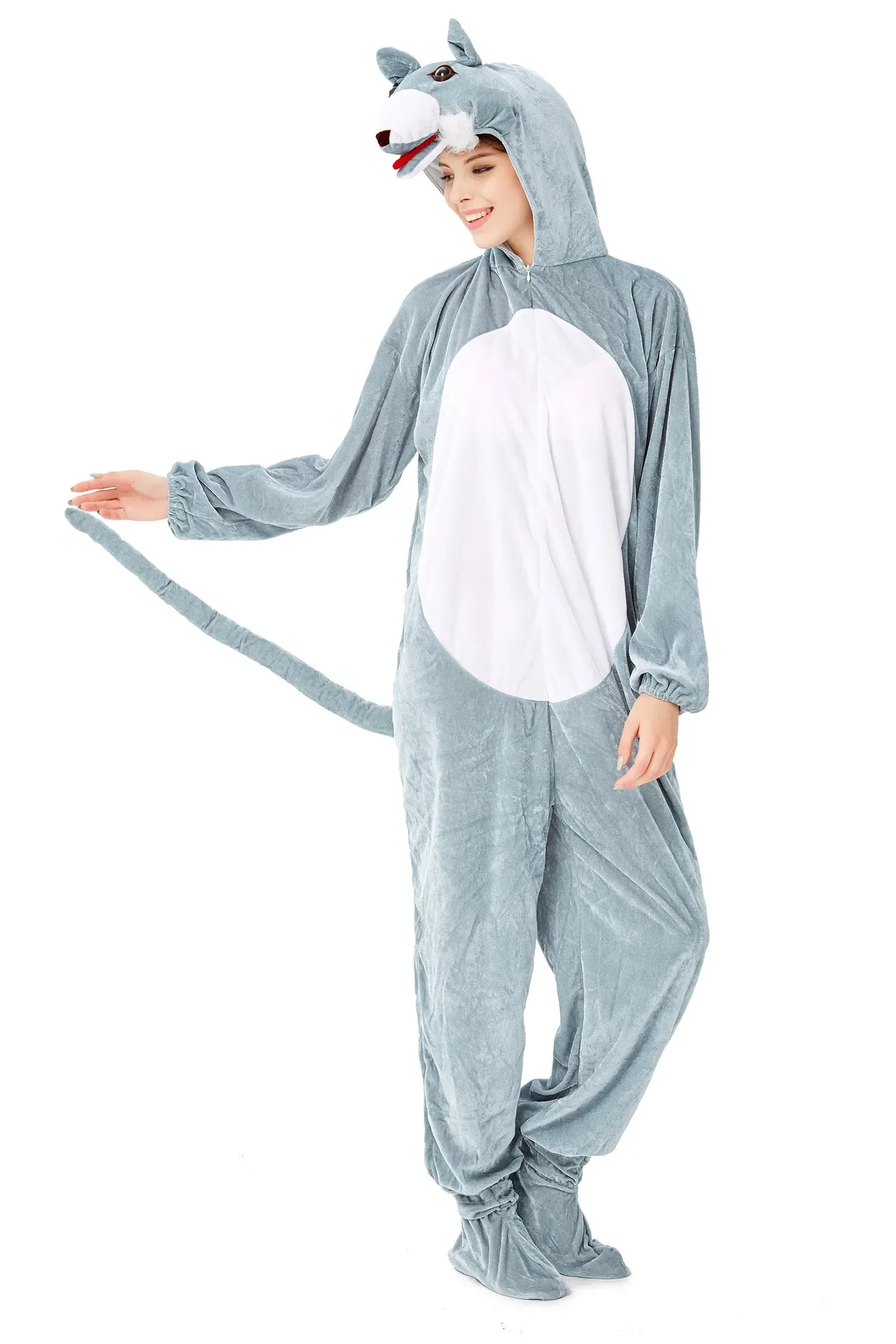 

Black Fox Cosplay Costume Halloween Sexy Demon Animal Cosplay Costume Jumpsuits Set Women Adult Cos Animal Costume Body Suit