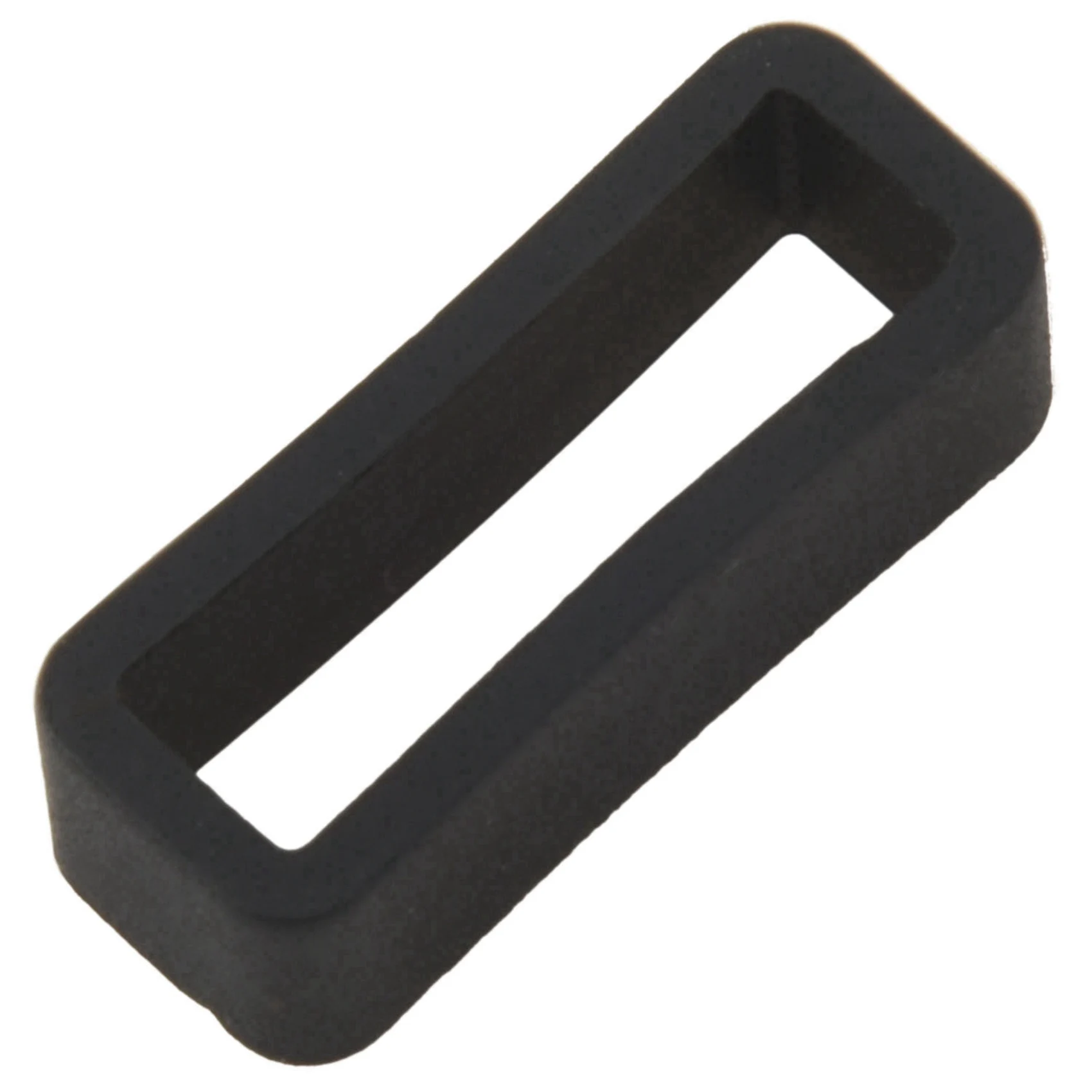 2X Black Watch Strap Retaining Hoop Loop Rubber Retainer Buckle Holder 22Mm