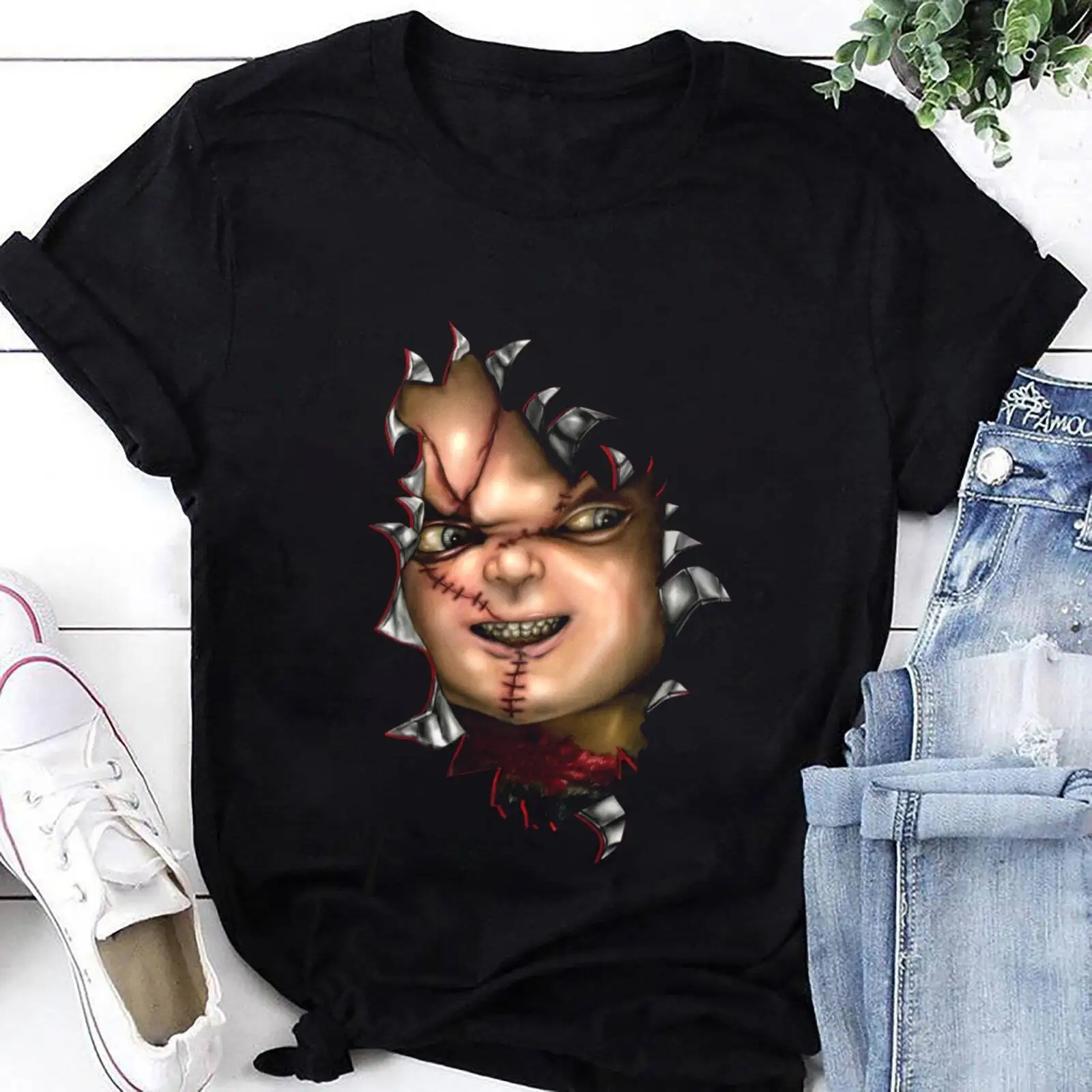 

Chucky Halloween Horror Movie T-Shirt, Chucky Shirt Fan Gifts, Chucky Graphic Te