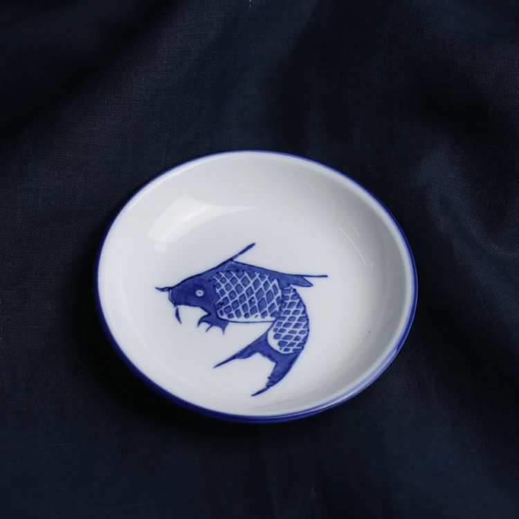 

Chaozhou old objects, underglazed orchid rich fish saucers, handmade ceramic pot bearers, coasters, tea set accessories