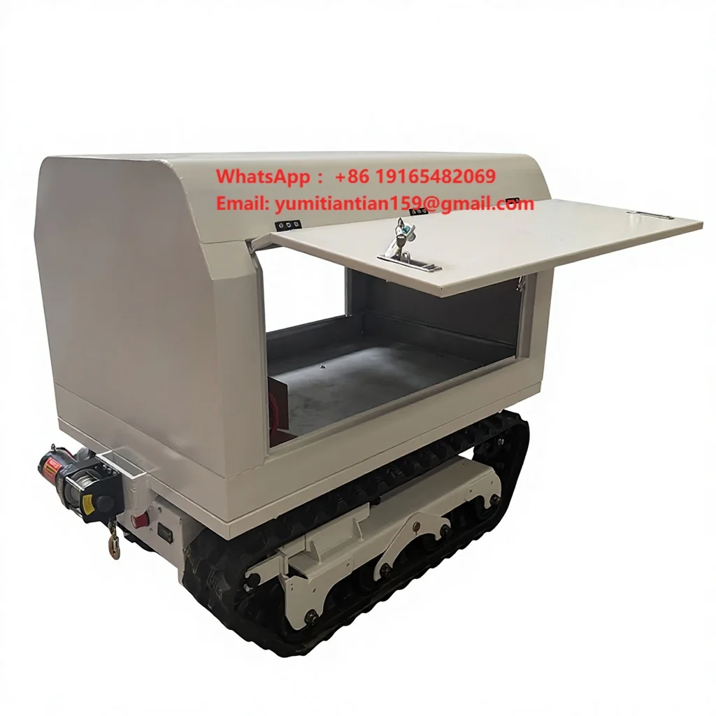 Popular Waterproof Sealed Box Crawler Chassis Accept Custom Design And3D Rendering Output Small Rescue Vehicle Refitting Project