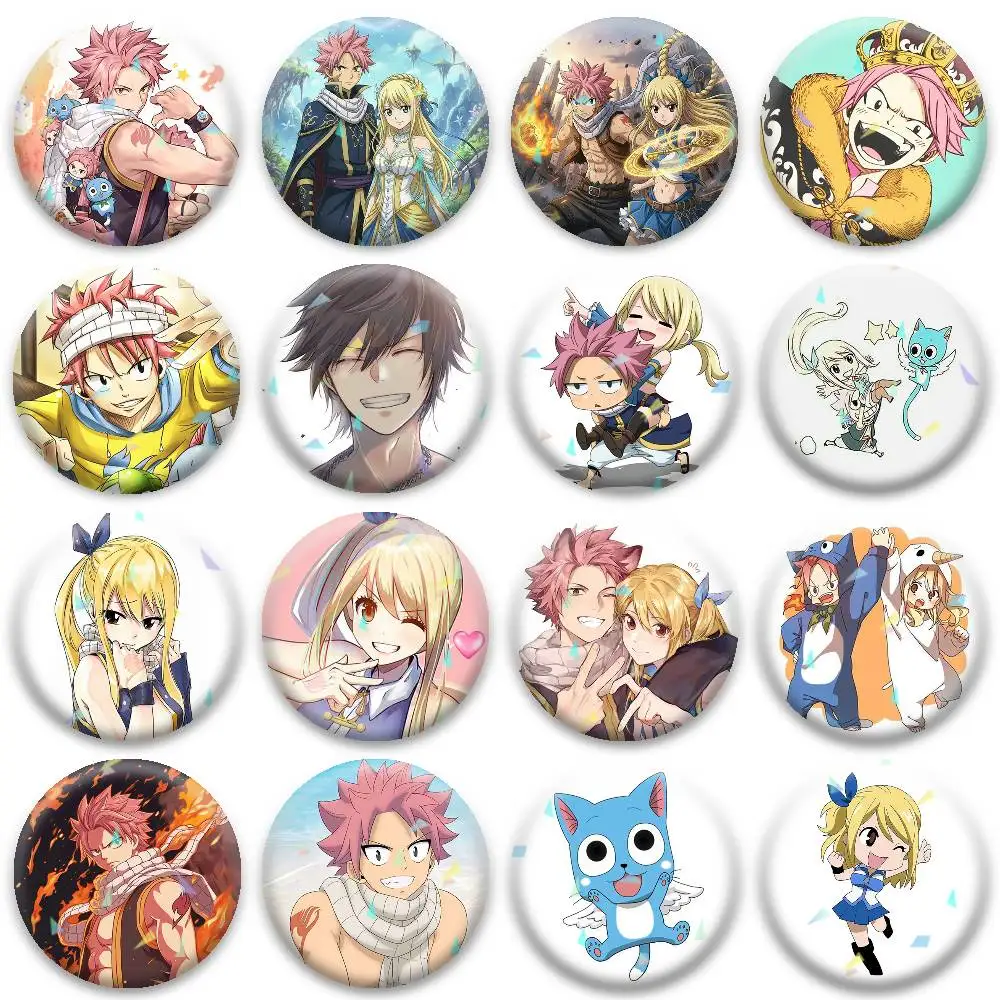 

F-Fairy Tail Anime Badges Niche Design Brooch for Backpack Lapel Pins Creative Accessories