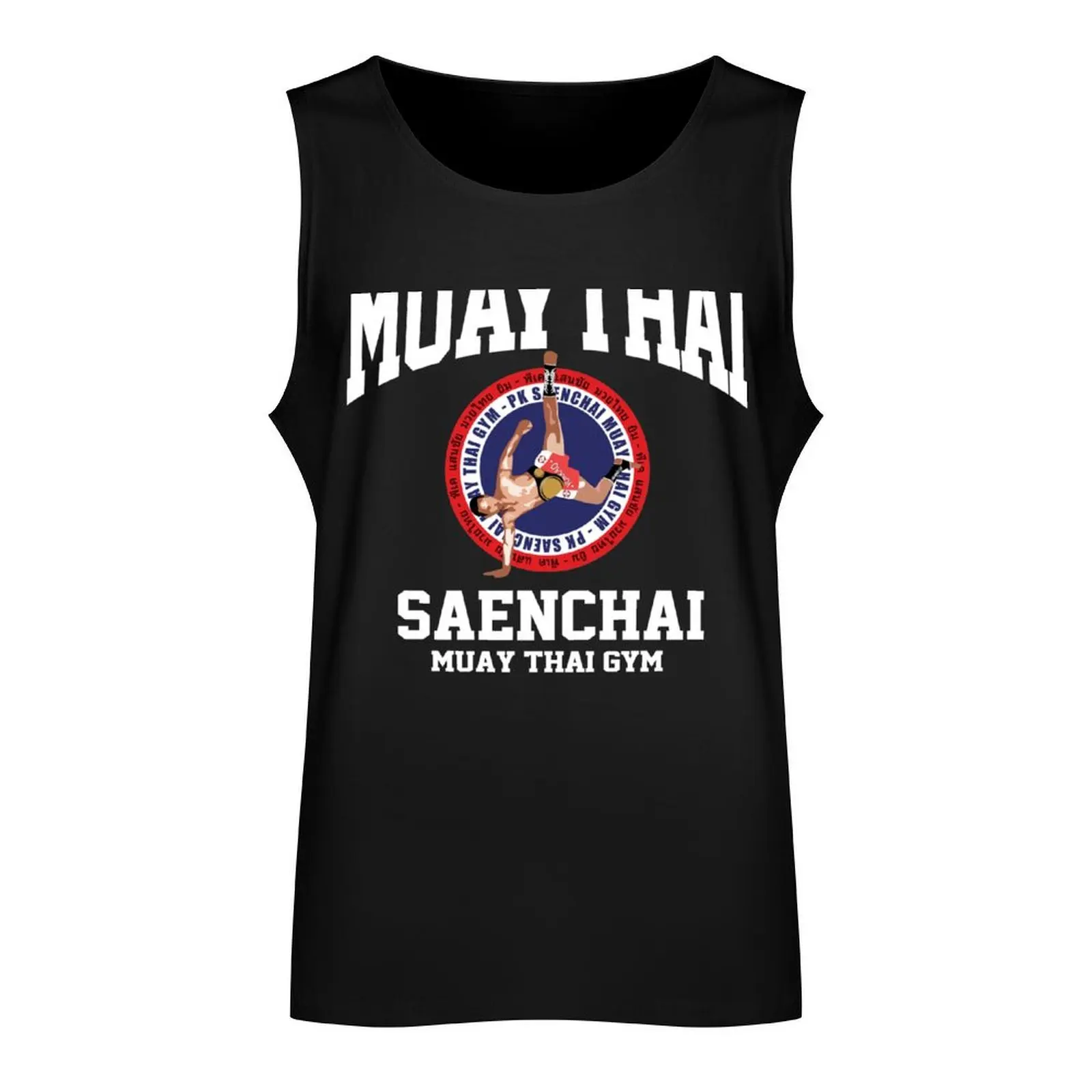 CARTWHEEL KICK PK SAENCHAI MUAY THAI BOXING GYM LUMPINEE CHAMPION Tank Top Men's vest Male vest summer clothes men 2024