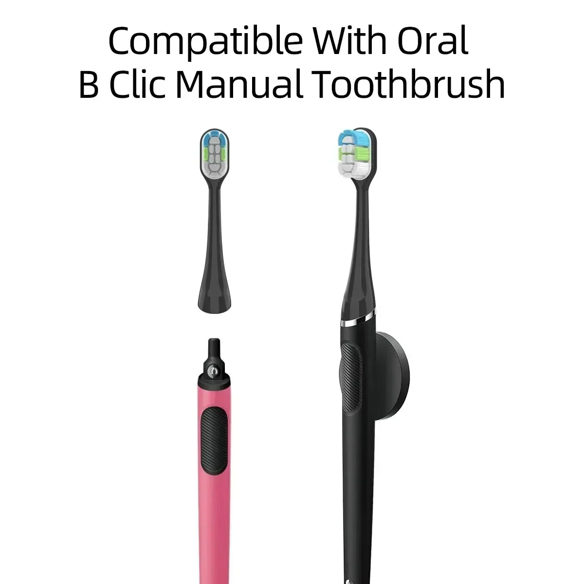 10-pak kompatybilny ze szczoteczką do zębów Oral-B Clic Ultimate Clean Wymienne główki szczoteczki do szczoteczki do zębów Oral-B Clic