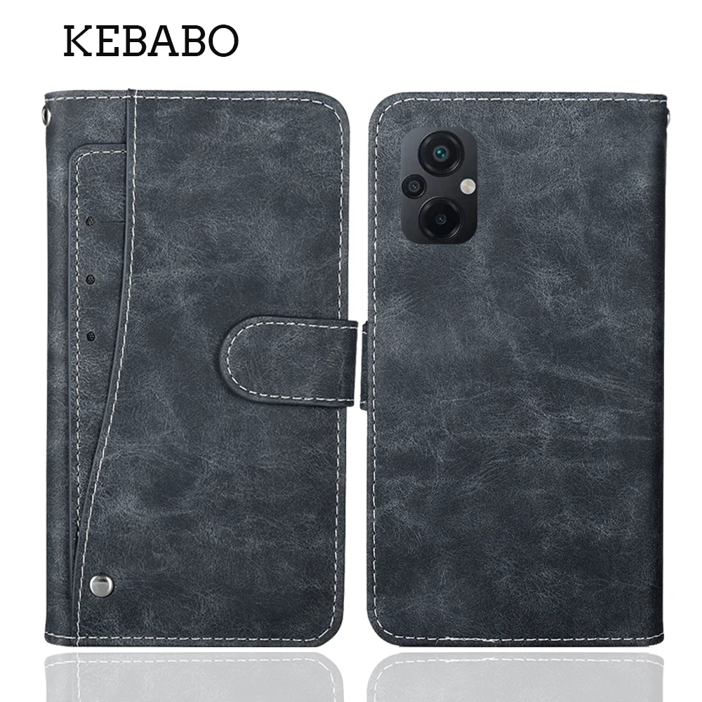 Leather Wallet For Xiaomi Poco M5 Case 6.58