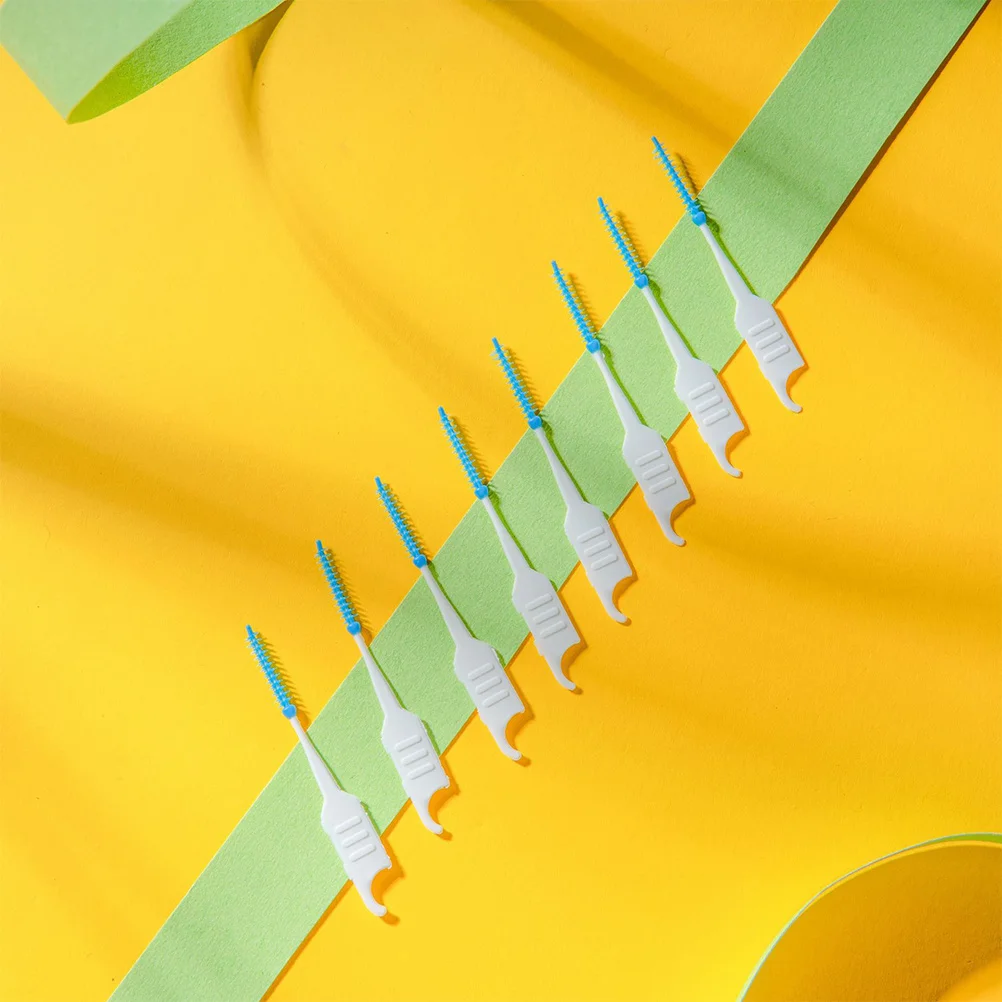 

200Pcs Interdental Brush Premium Oral Care Tools for Teeth Gaps Cleaners Portable Dental Floss Picks Long-Lasting Stain Removal