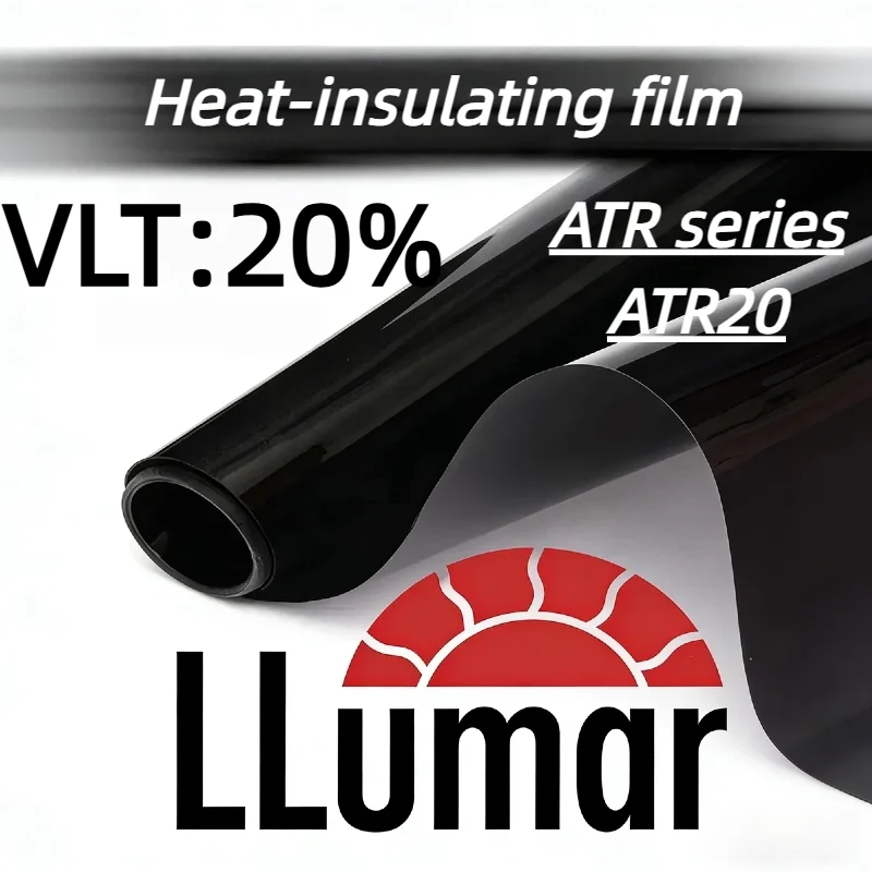 

VLT 20% Auto Window Film LLumar Nano Carbon UV99% High Heat Insulation PET Non Signal Blocking Clear View Never Fade