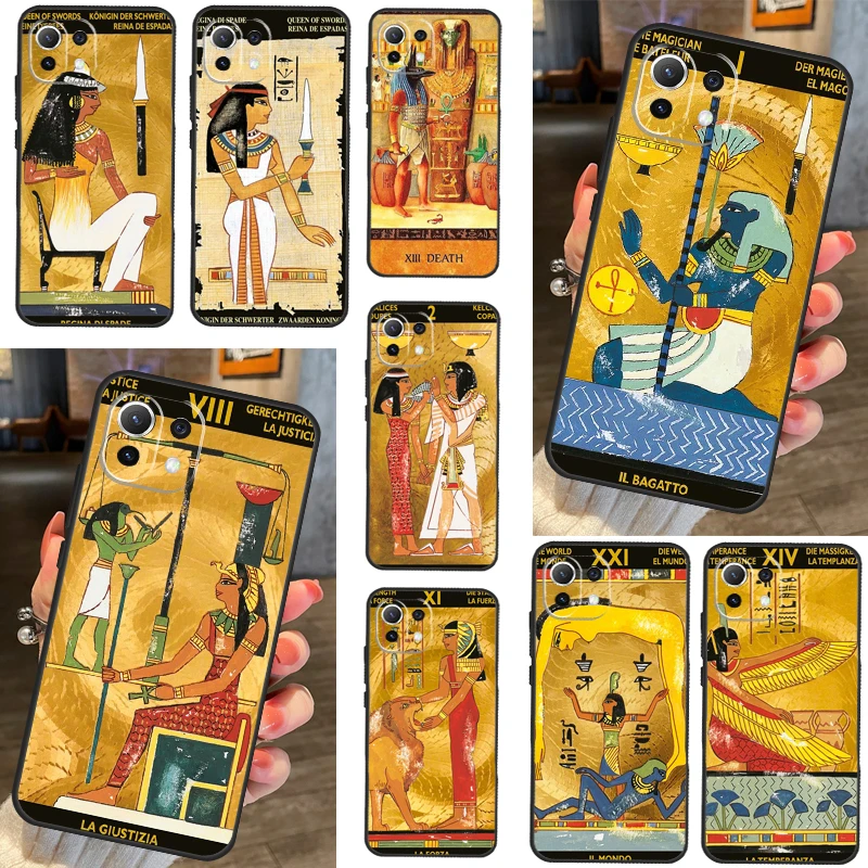 Egypt Mysterious Tarot For Xiaomi 11T 12T 13 Pro 12 11 Lite Phone Case For POCO F5 X5 Pro F4 X4 GT F3 M5 X3 Pro