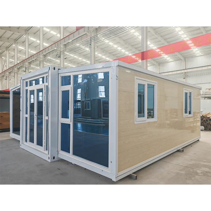 High Roof Expandable 20ftx20ft Mini Portable Prefabricated Container House Modern Mobile Home For Hotels Steel Material