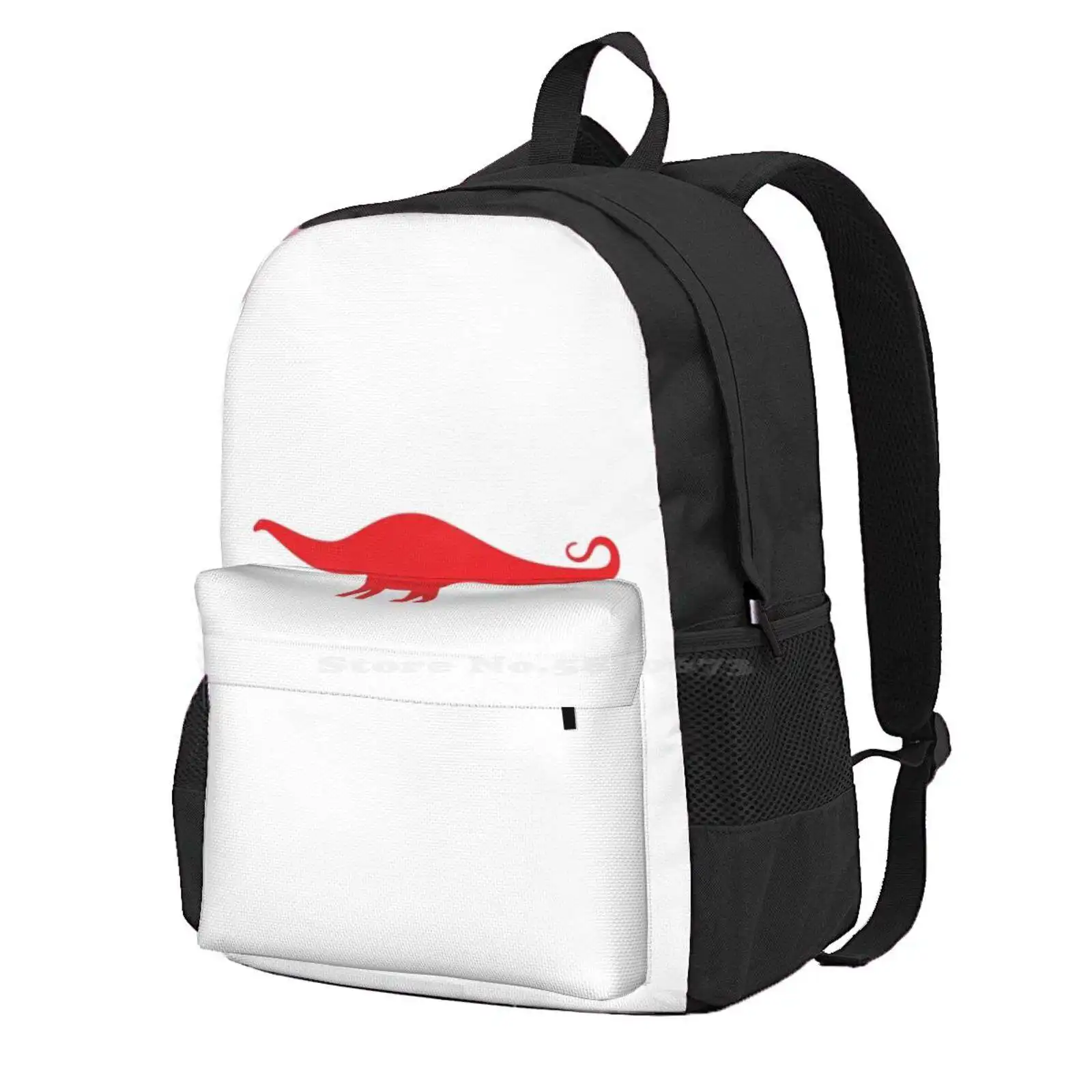 

Minimal Brontosaurus Hot Sale Schoolbag Backpack Fashion Bags Paleontology Illustration Dinosaur Illustration Paleoart