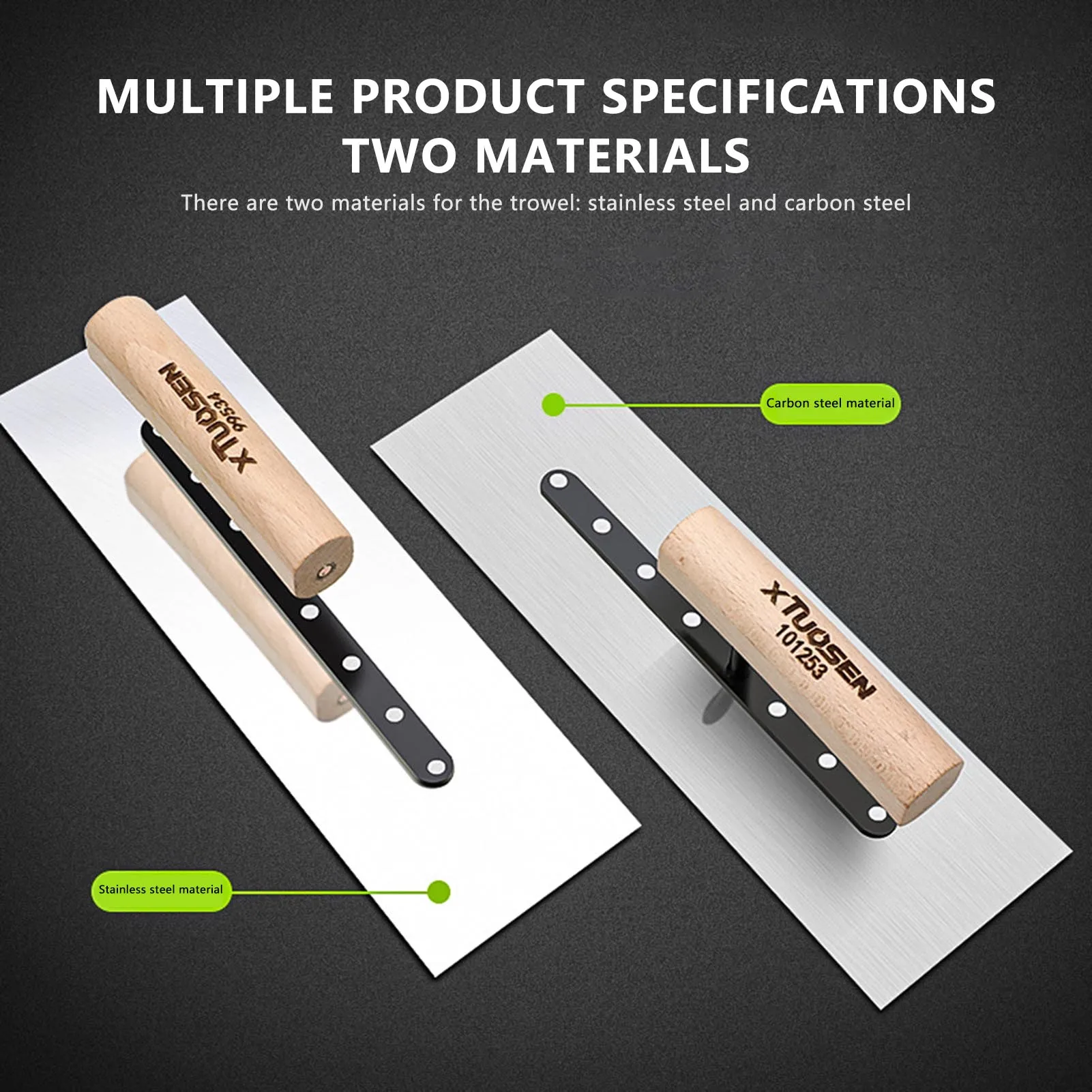 الكربون الصلب المهنية البناء مجرفة الاسمنت مكشطة الطين مجلس البناء أداة التجصيص مع مقبض مجرفة المنزل