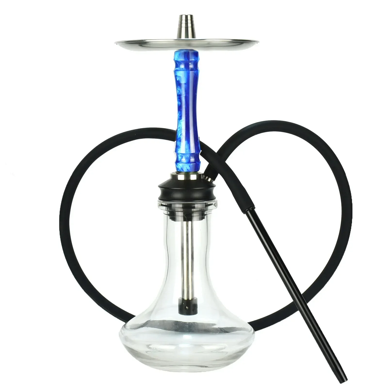 Imagem -04 - Hookah Completo Conjunto Completo Alumimun Shisha com Silicone Bandeja Mangueira de Metal Narguile Sheesha