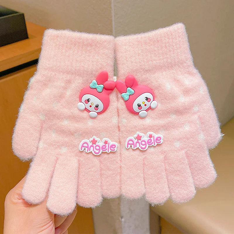 Sanrio Autumn and winter children\'s gloves cute girls baby winter thickened warm cartoon boy gloves