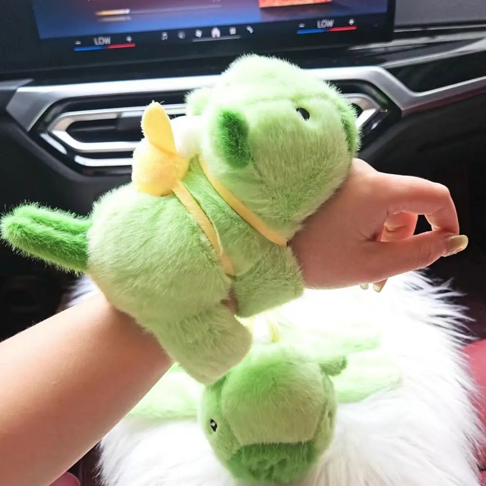 

Capybara Rodent Capybara Plush Wrist Band Green Capybara Bananas Slap Bracelet Series 23cm Soft Plush Doll Slap Bracelet