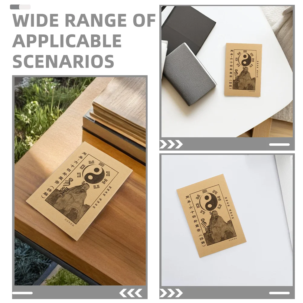 2 قطعة كتب دليل تشينغ الكتاب الصيني للتغييرات اليدوية ورقة للبصر الحكمة تعزيز الثقة السداسية الترجمة فنغ #3