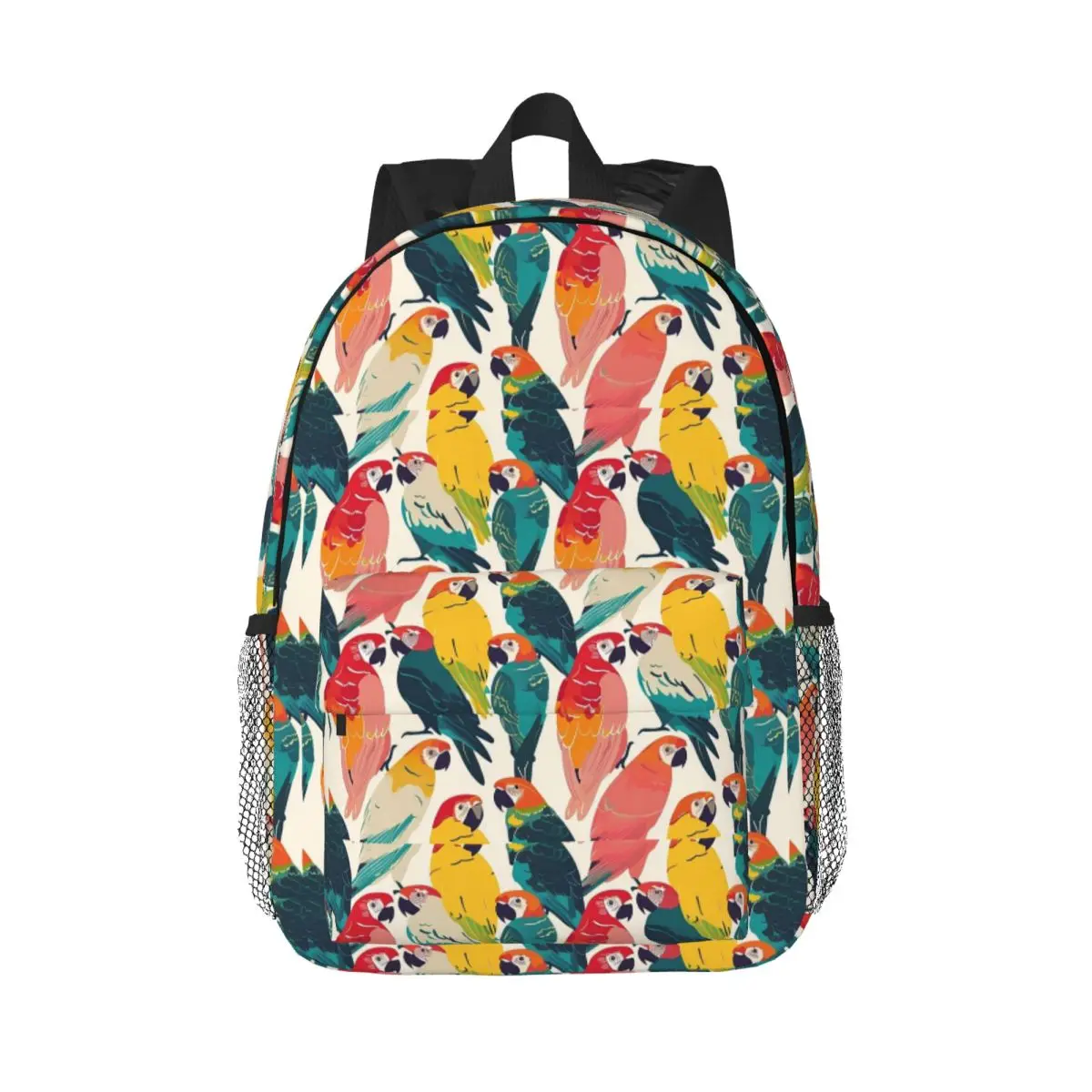Cute Macaw Parrots Backpack Daypack Large Capacity Boys Girls BookBag Shoulder Bags for Men Women Children School Bag