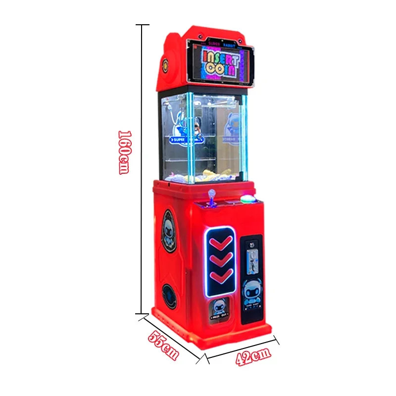 Trendy New Crane Machine Factory Direct Small Plush Toy Grabber 2 Players Coin-Operated Children's Game Machine English